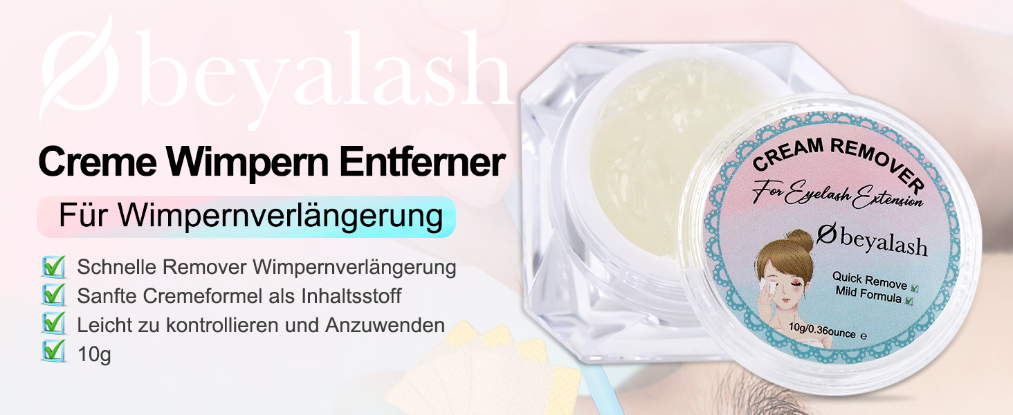 Creme Wimpernkleber Entferner 
