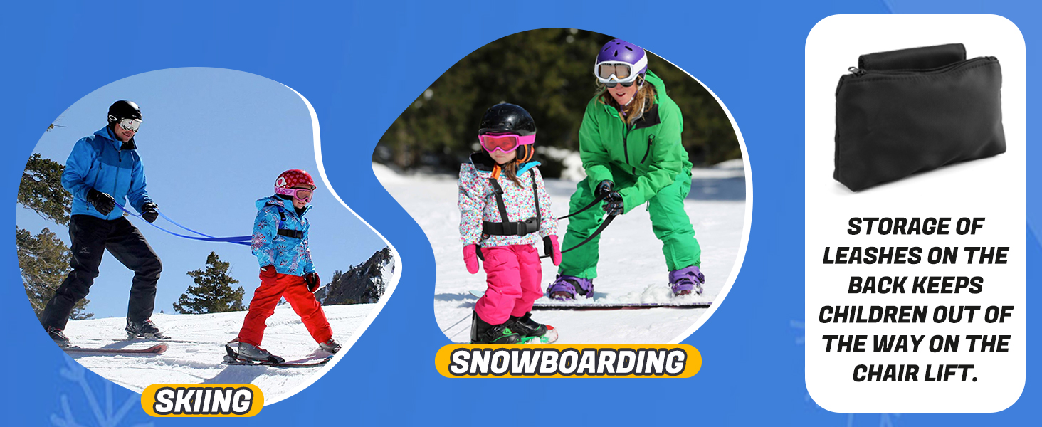 Odoland Ski and Snowboard Training Harness, Toddler Skiing Harness