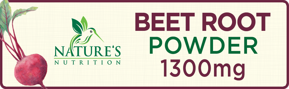 Natural Beet Root Capsules 1300mg - Vegan Herbal Nitrate Supplement
