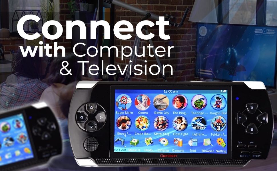 Gameson PSP Builtin Games MP4 Player Tv Out Portable Game Console With