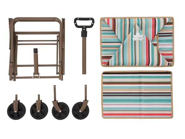 LOGOS ストライプ コンパクトキャリー　ブルー Amazon | ロゴス（LOGOS） 丸洗いバッグインキャリーカート