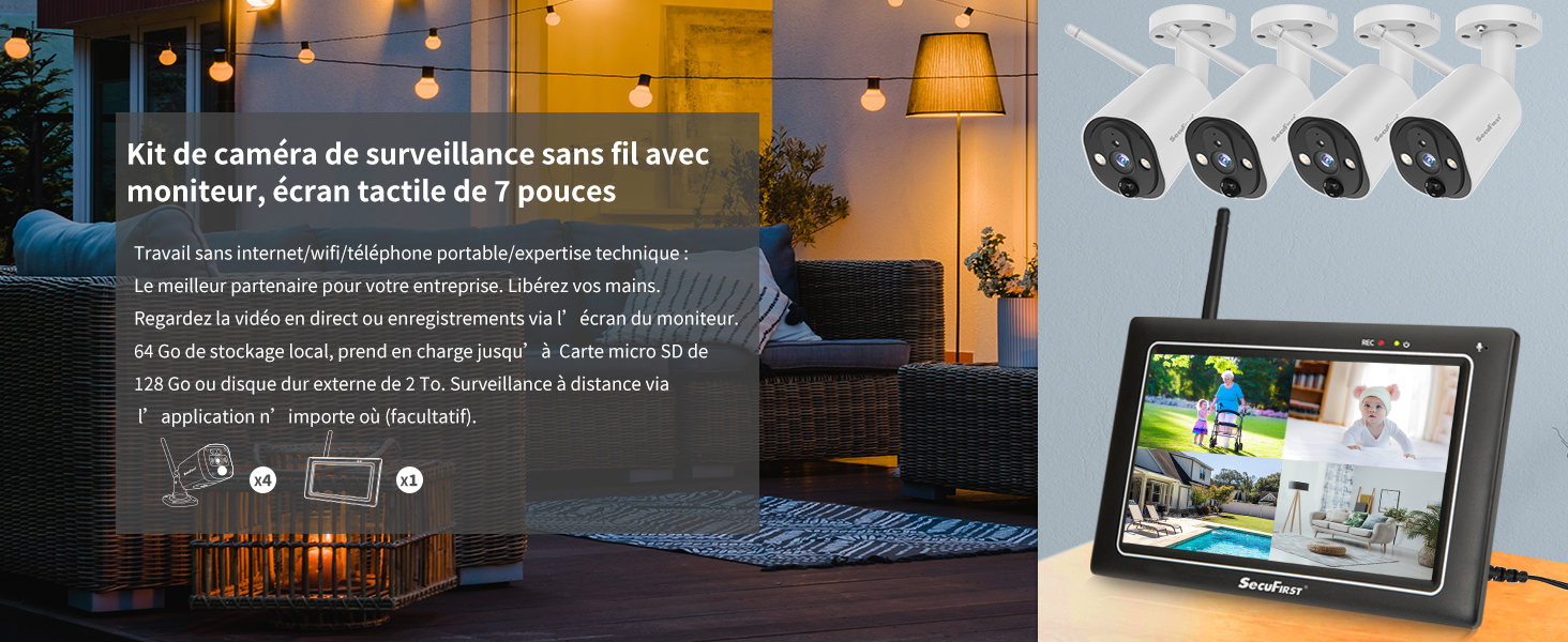 camera surveillance wifi exterieure sans fil