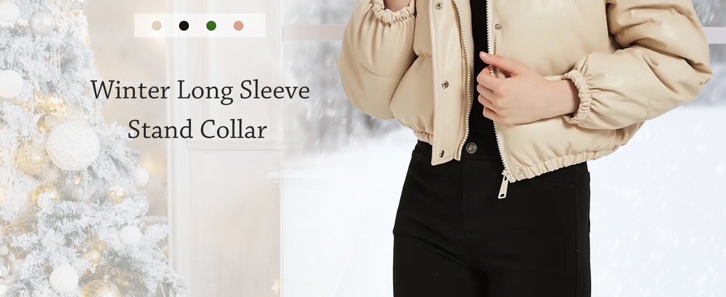 Cropped puffer jacket