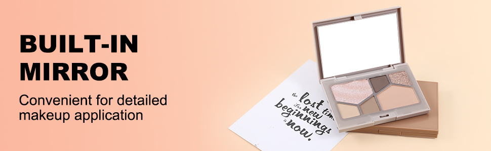 Built-in mirror Convenient for detailed makeup application