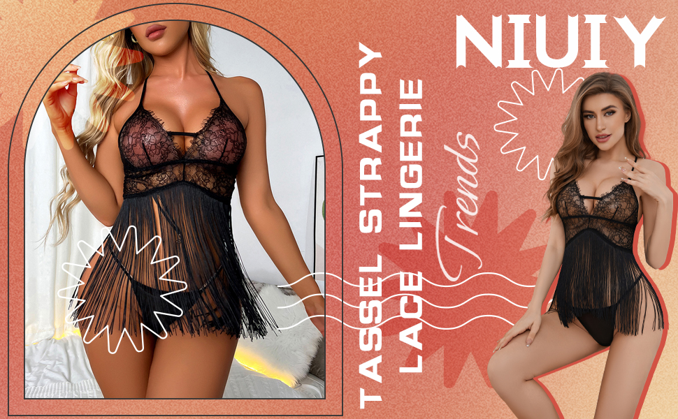 Babydoll Teddy Lingerie Bodysuit…