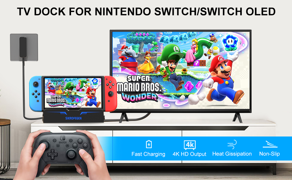 Amazon.com: Nintendo Switch Dock, 4K60Hz HDMI 2.0 TV Docking