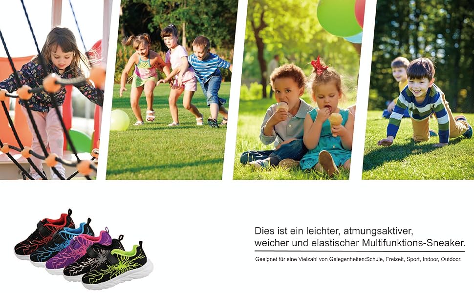 Il s'agit d'une basket multifonctionnelle légère, respirante, souple et élastique