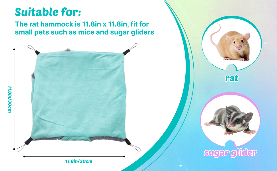 3 layer sugar glider pouch cage accessories toy hammock bed