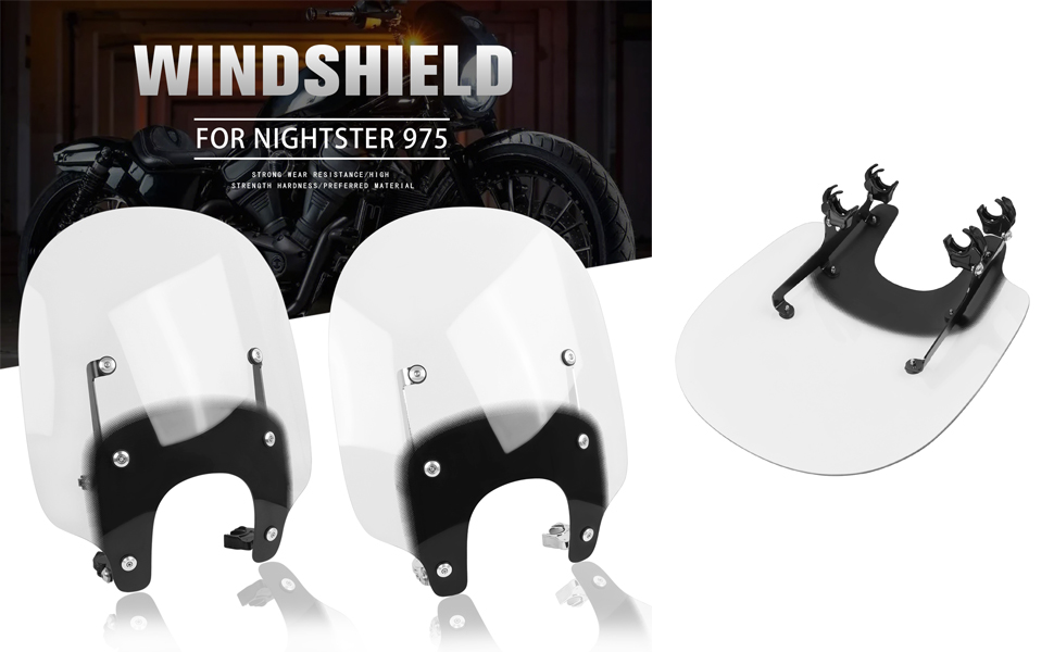 Fairing Batwing Windshield For Harley Nightster 975 RH975 2022-2023 ABS