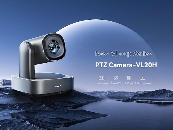 Tenveo Caméra de Conférence PTZ Zoom Optique 20X USB3.0/HDMI