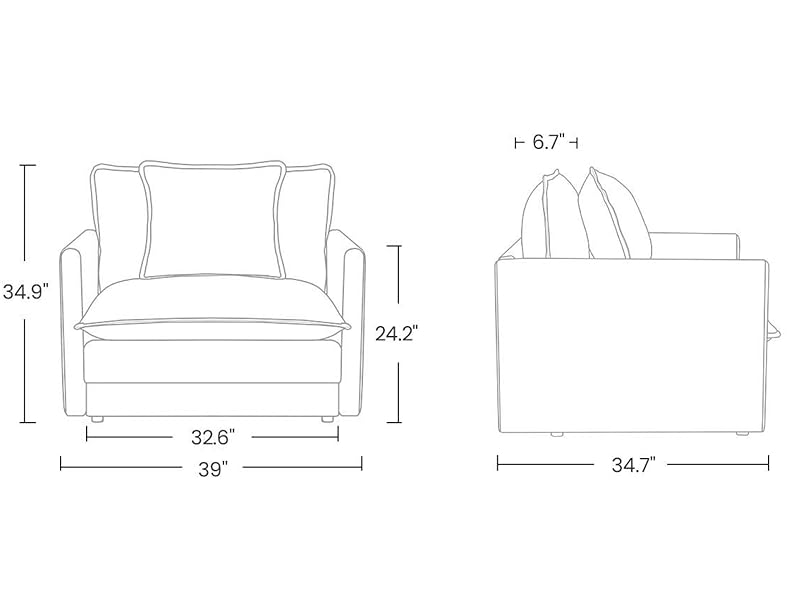 Dimensions of Oversized Chair