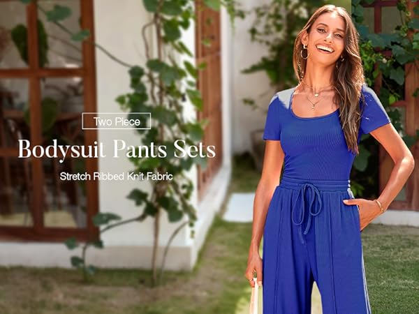 Amazon.com: BTFBM Womens Casual 2 Pieces Outfits Dressy