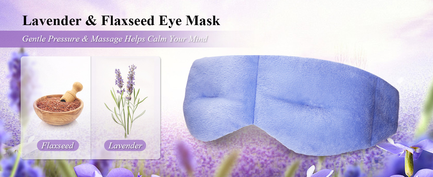 Mavogel Weighted Eye Mask for Dry Eyes Lavender Flaxseed