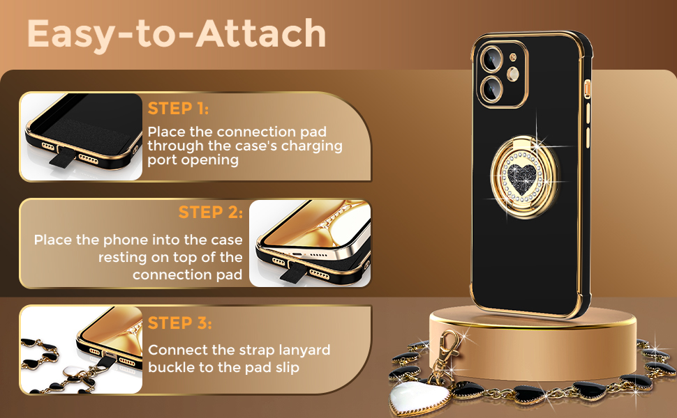 XYZ for iPhone 11 Case with Stand, Phone Case with Double