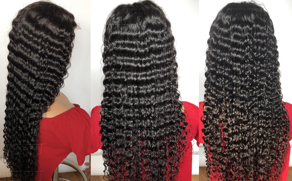 Deep Wave Lace Front Wigs Human Hair Wigs For Black Women Human Hair Curly Lace Front Wigs 