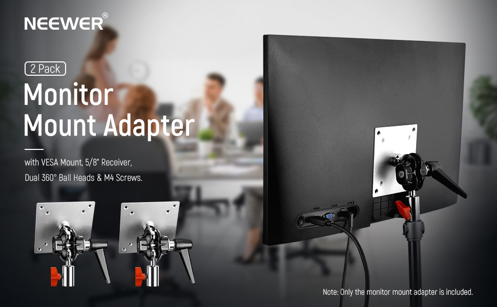Neewer 2 Pack Monitor Mount Adapter with VESA Mount, Adjustable