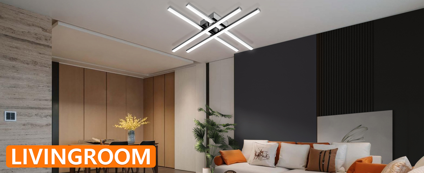 ANYTOP Ceiling Light,4000 Lumen 6500K Super Bright White LED Flush
