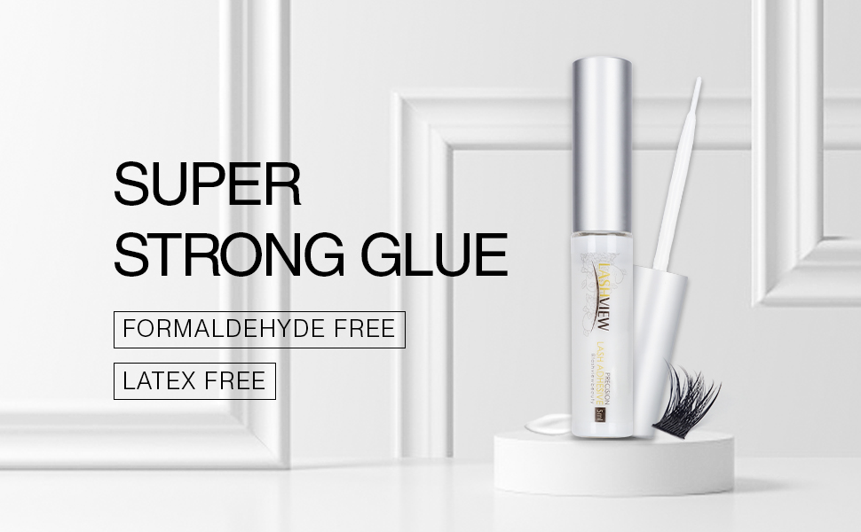 super strong glue false eyelash glue formaldehyde free latex free lash glue