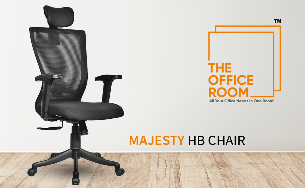 The Office Room™ Majesty Ergonomic Breathable Mesh Chair with, Lumbar