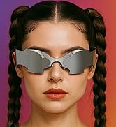 FEISEDY 80s Futuristic Cyclops Cyber Visor Sunglasses Men Women Punk Style Cosplay B4184