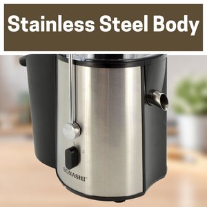 Sonashi Juice Extractor SPJ-501-850W, 2 Speeds Juicer w/ 1.8L Pulp Container, Motor Overheat Protection, Mesh Strainer | Kitchen Appliances 17 A