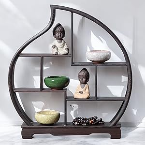 アンティーク雑貨 中国 茶器 香炉 盆栽 花瓶 台 棚 花台 木製 和風 モダン