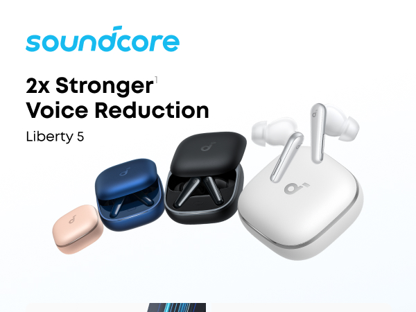soundcore Liberty 5 by Anker, Noise-Cancelling Wireless