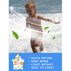 kids poncho towel