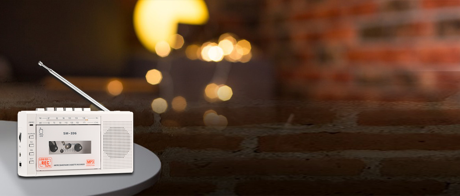 SEMIER Portable Cassette Player Recorder, Cassette to MP3