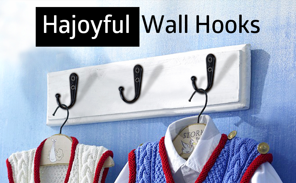 Hajoyful Coat Hooks38 Pack Farmhouse Hooks with Metal
