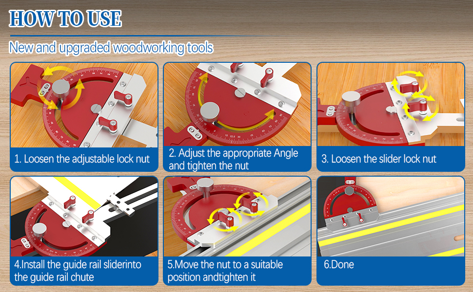 カンガルー 88302 wyw801m SYWAN Adjustable Multi-Angle Track Saw Guide, Square Right