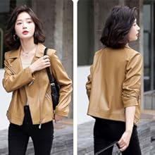 Amazon | [NBLL] レディース ジャケット 革ジャン レザー