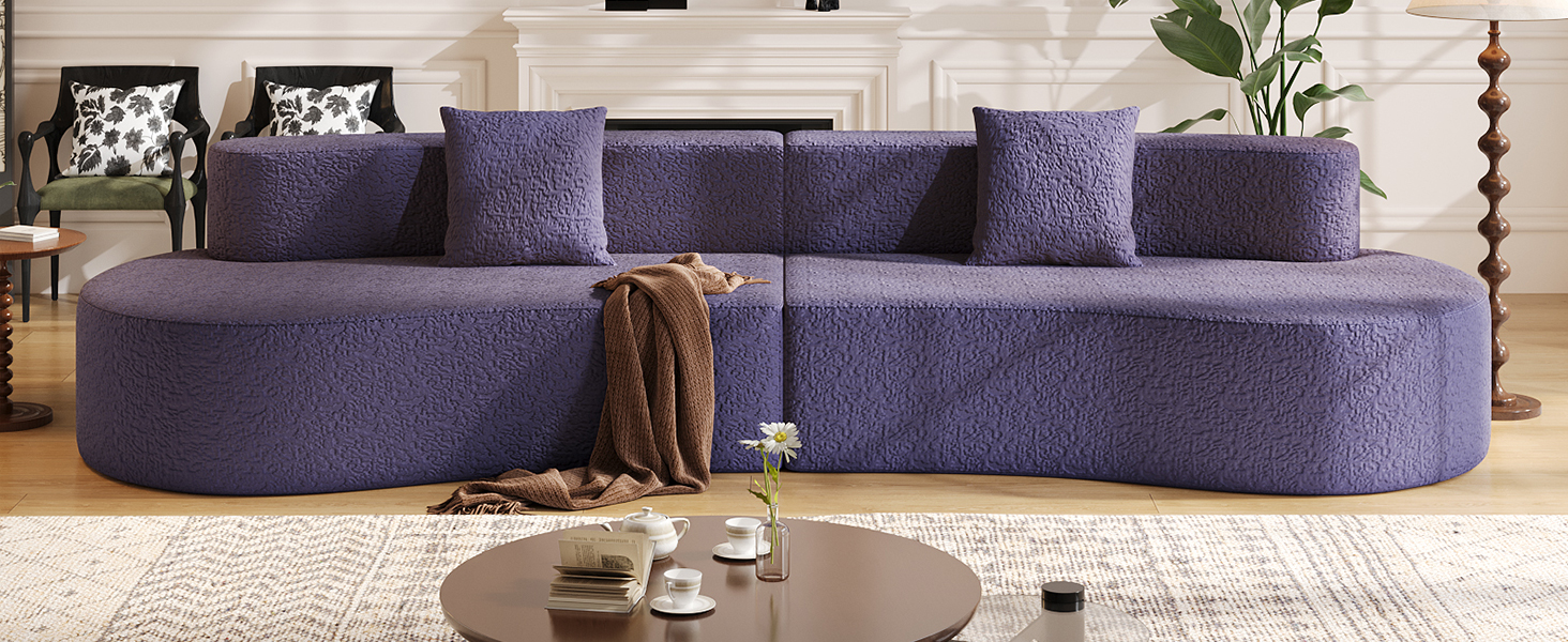 Modern Sectional Curved Couch
