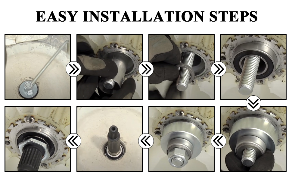 Funmit W10435302 Washer Bearing and Tub Seal Kit & W10447783 Bearing