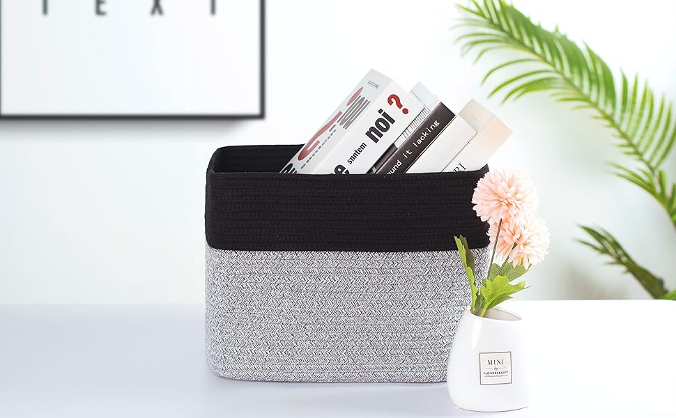 MINTWOOD Design 3Pack Storage Baskets for Shelves, Playroom Classroom Storage