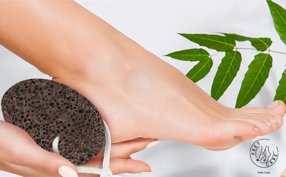 ICANdOIT Natural Brown Earth Lava Pumice Stone, Pedicure