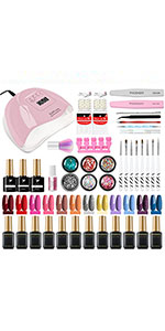 Amazon.co.jp: ジェルネイルキット phoenixy nail gel kit set