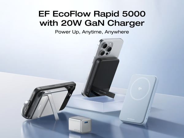 【新品未開封】EcoFlow RAPID 3-in-1 Power Bank EF ECOFLOW Rapid Power Bank - Ultra-Fast Wireless Charging