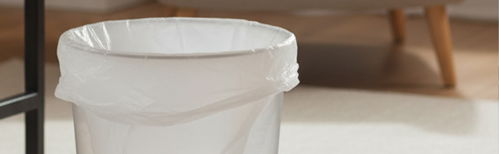 S-Shape Trash Bags 28x35 Inches, 1 Mil Thick