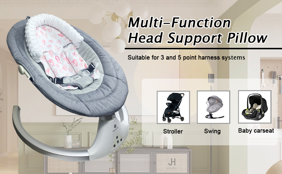 HPIENOYA Baby Car Seat Head Support and Strap Cover for