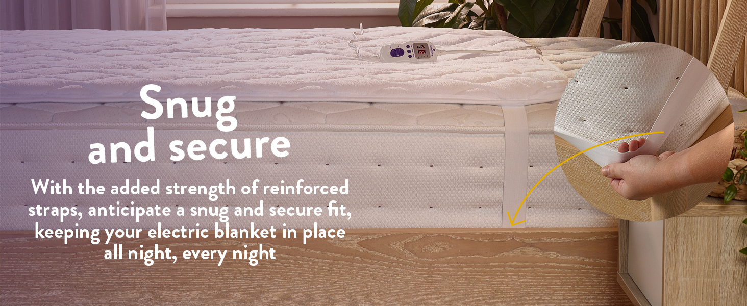 Slumberdown Wonderfully Warm Electric Blanket King Size Dual Control 9Heat Settings Luxury