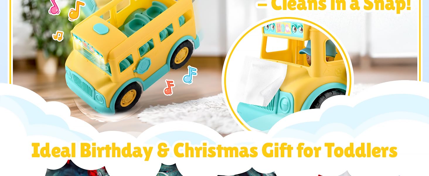 yellow bus toy