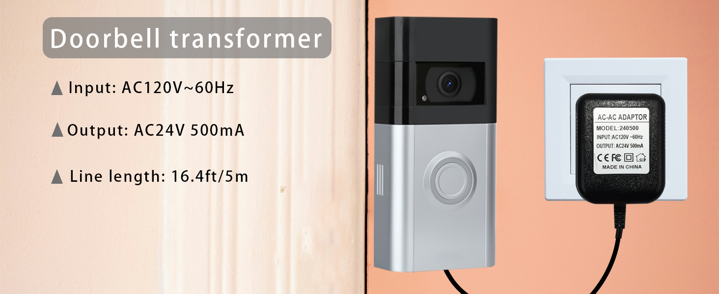 Video doorbell transformer