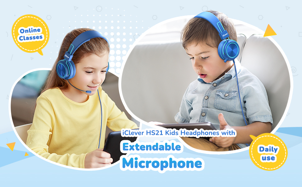 kids headphones with microphone
