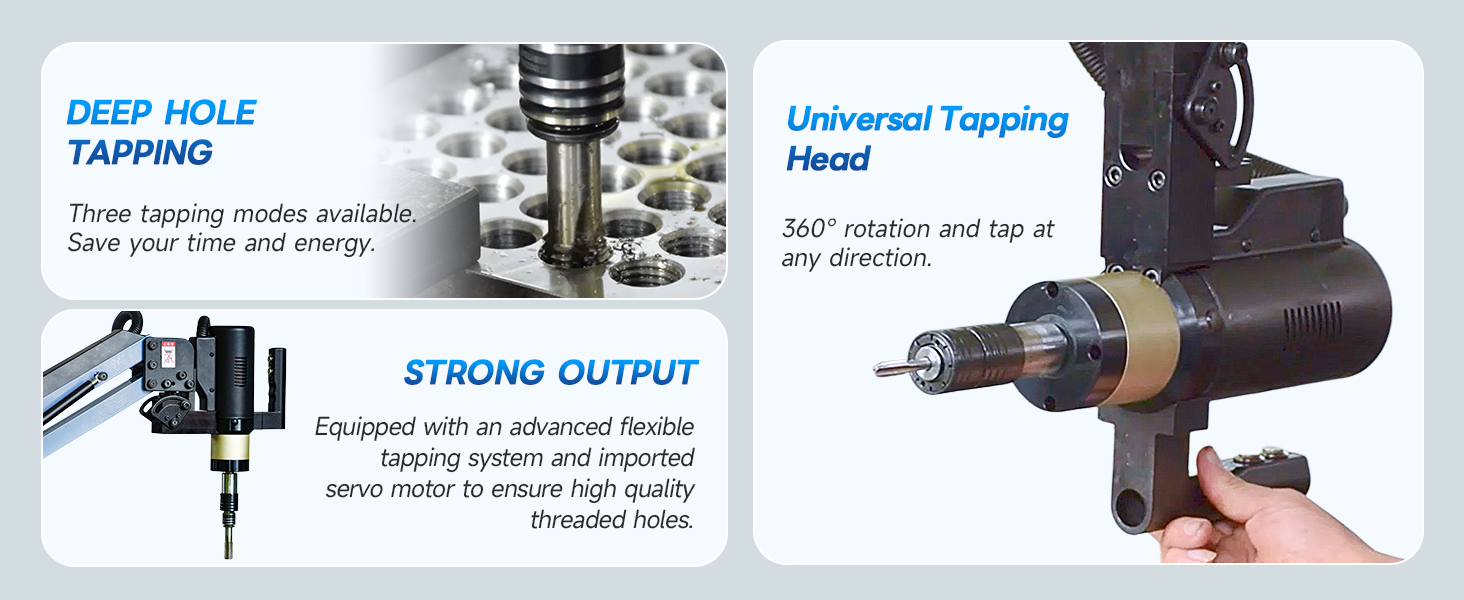 US Stock M6M36 Electric Tapping Arm Tapper Flex Arm Tapping Machine