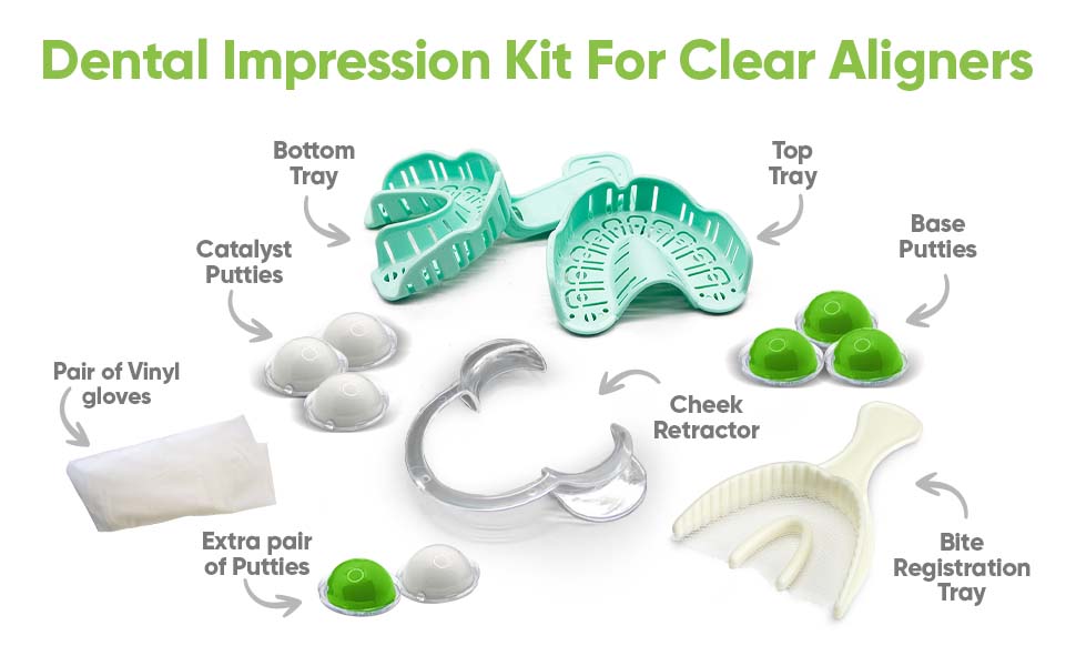 123 Smile Stage 1 Dental Impression Kit, EasytoUse Teeth