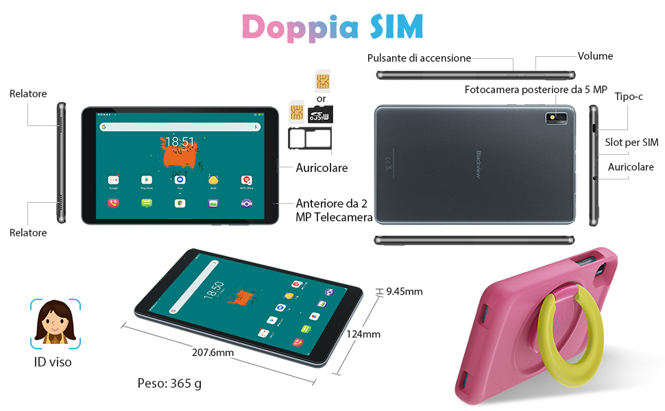 Blackview Tab6 Tablet Bambini 8 Pollici Android 11