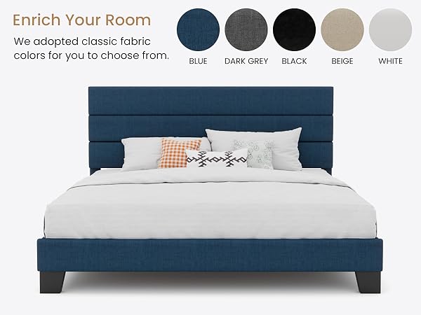 Amazon.com: SHA CERLIN King Platform Bed Frame with