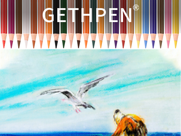 Colored Charcoal Pencils Set