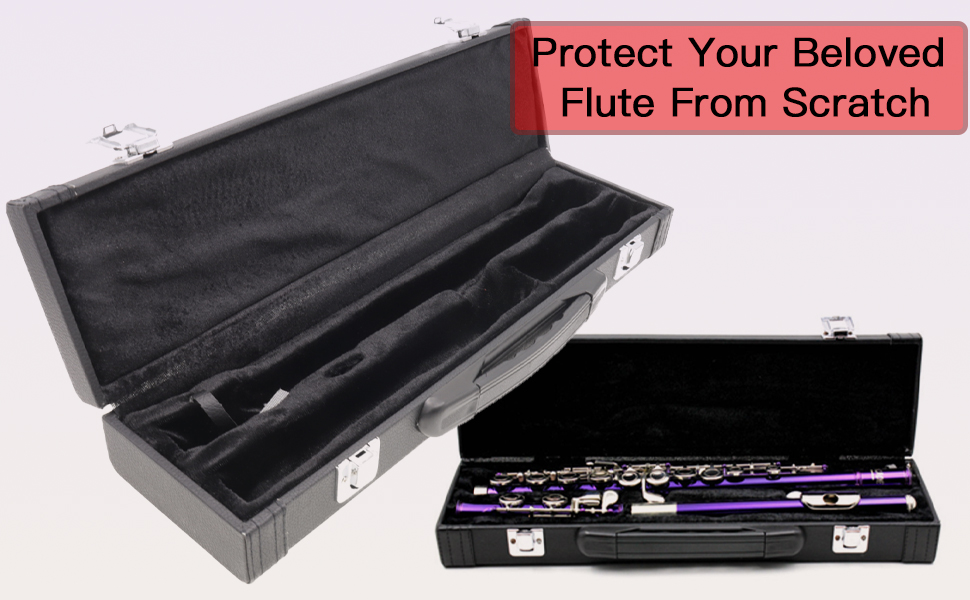 Amazon.com: Cheerock Hard Wooden Flute Case - Portable PU